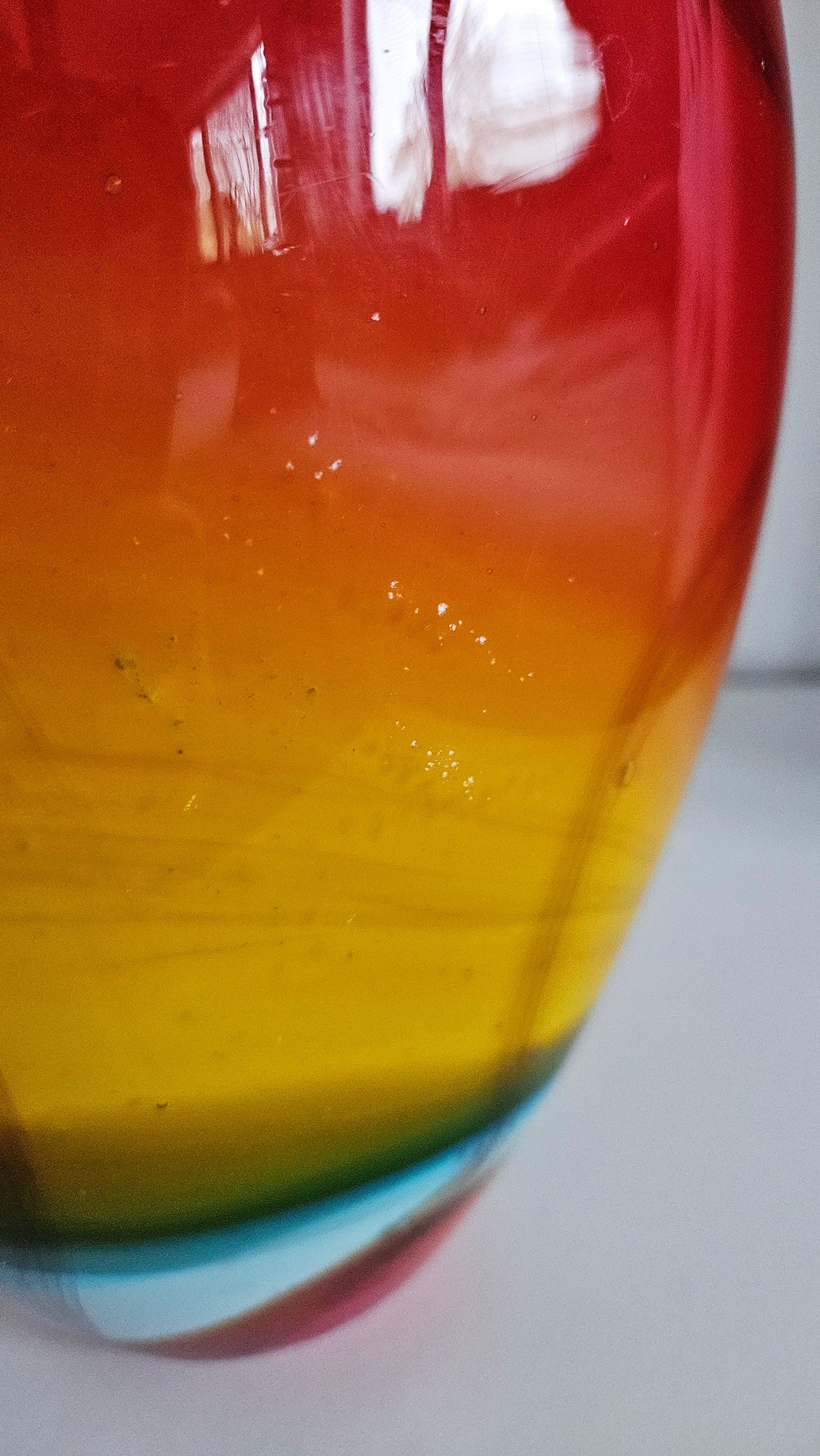 Retro Vintage Colourful Art Glass Vase