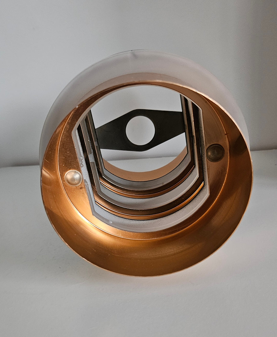 Retro Copper & Black Lampshade