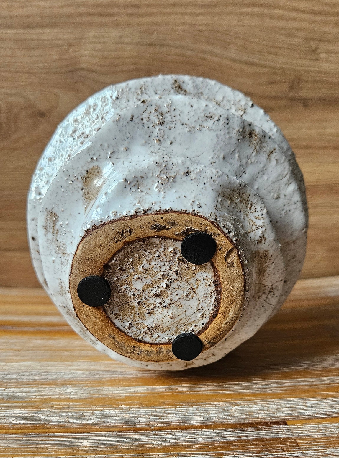 Lovely Small Wavy Ceramic Plant Pot