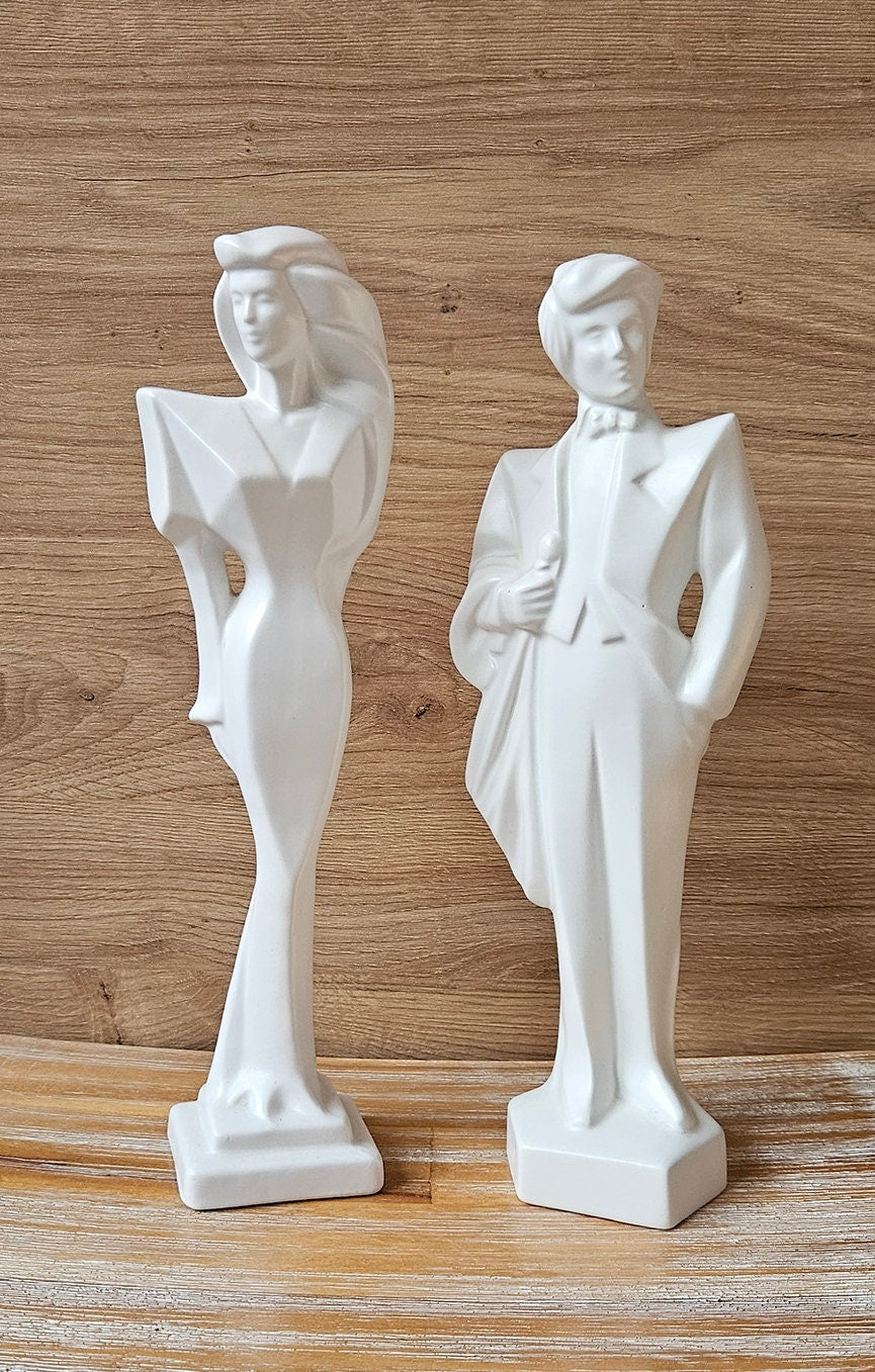 Vintage Art Deco Style Ceramic Figurines