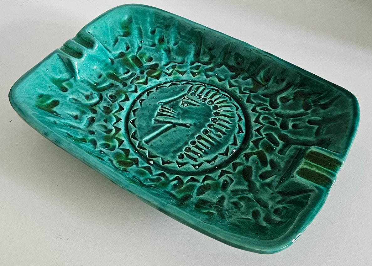 Mid-Century Large Italian Pottery Ashtray