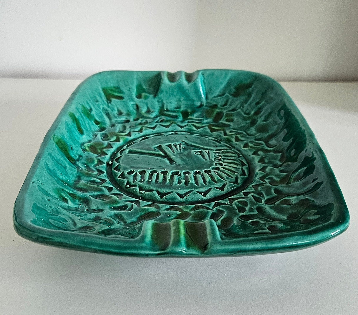 Mid-Century Large Italian Pottery Ashtray