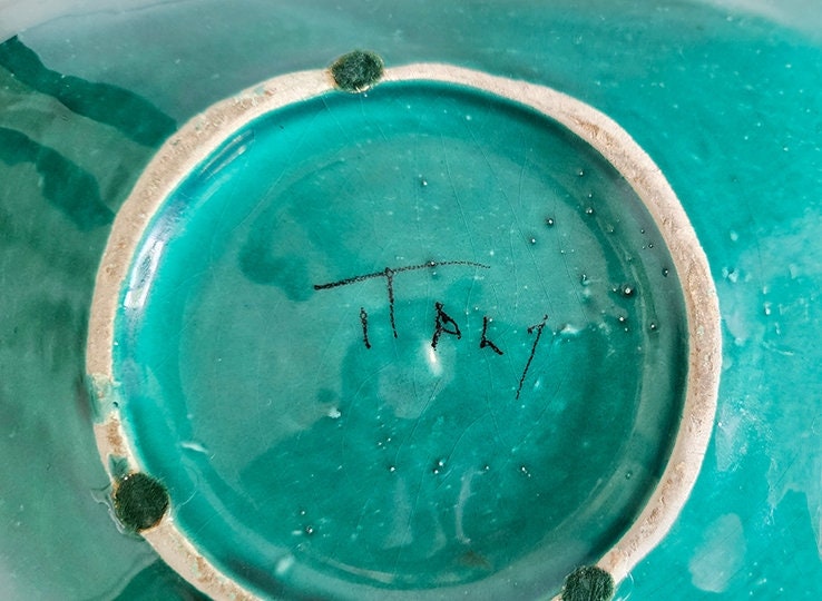 Mid-Century Large Italian Pottery Ashtray