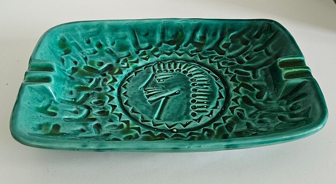 Mid-Century Large Italian Pottery Ashtray