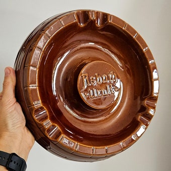 Vintage Asbach Uralt Xxl Ceramic Ashtray
