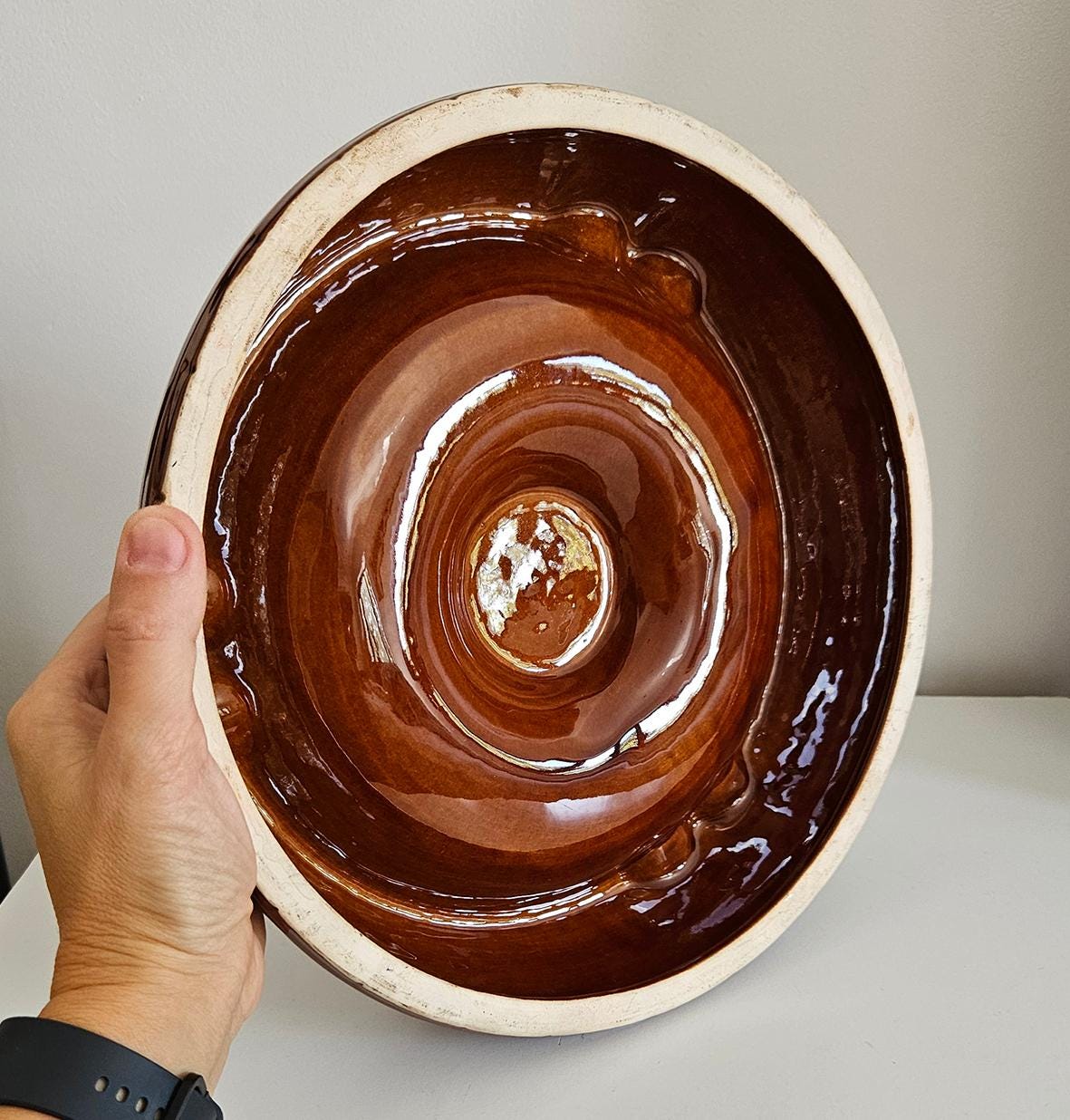 Vintage Asbach Uralt Xxl Ceramic Ashtray