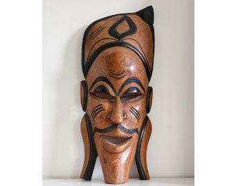 Vintage Hand Carved African Wooden Mask