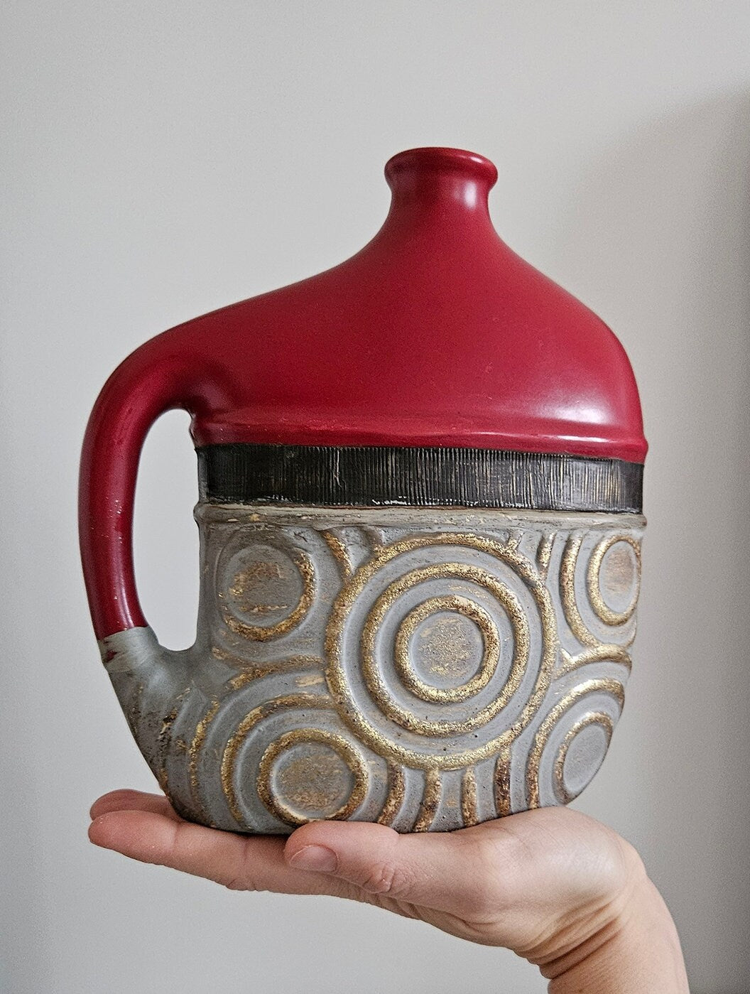 Retro Decorative Ceramic Vase With Handle