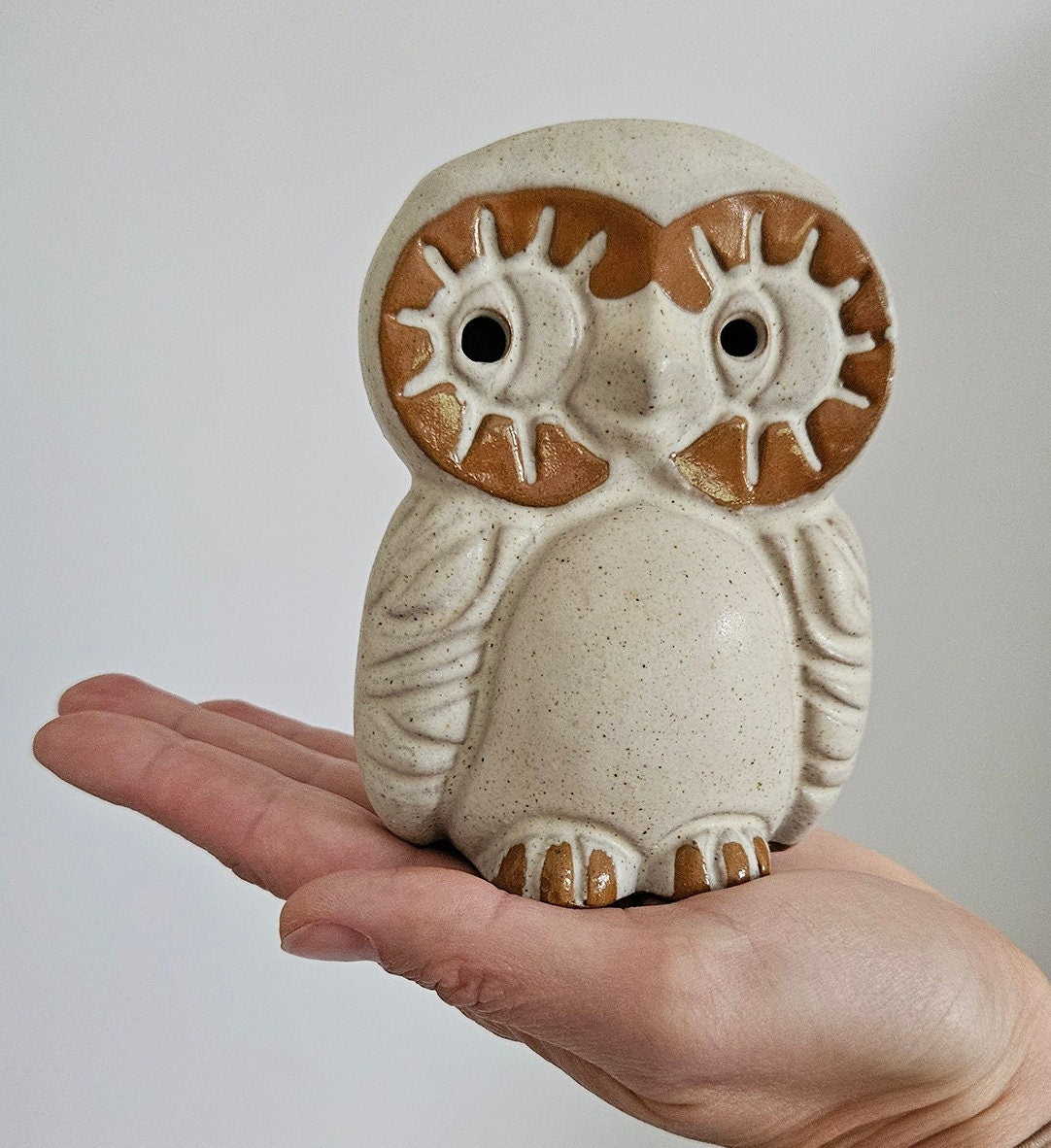 Vintage Shelf Pottery Halifax Owl Money Box