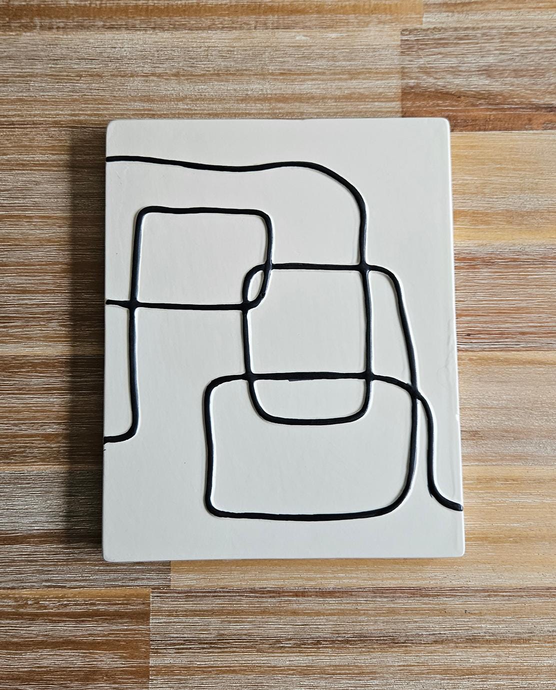 Abstract Ceramic Wall Plaque