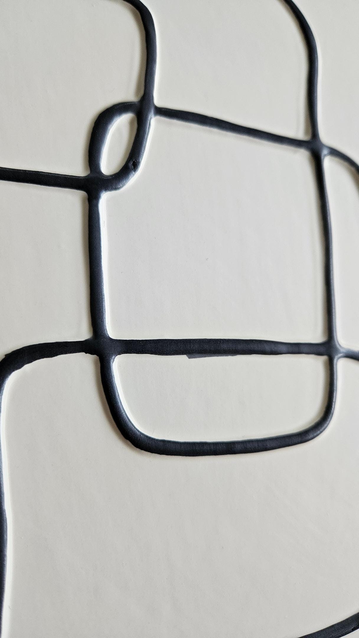 Abstract Ceramic Wall Plaque