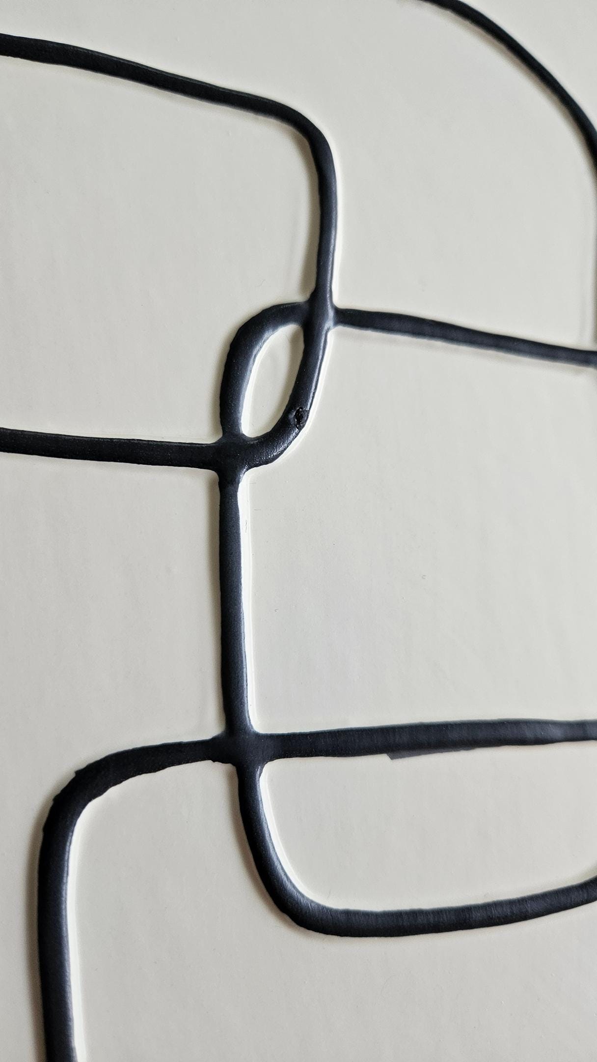 Abstract Ceramic Wall Plaque