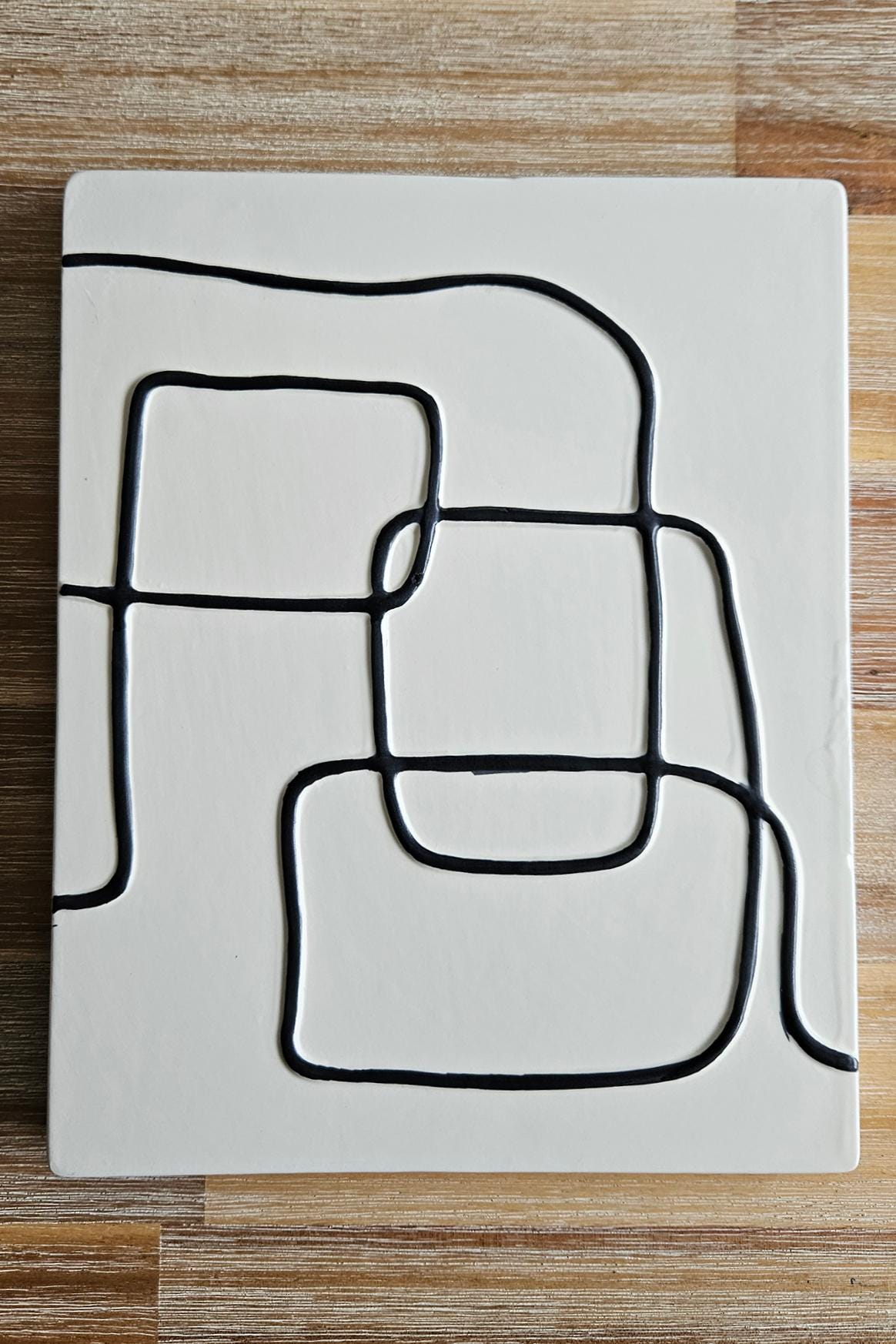 Abstract Ceramic Wall Plaque