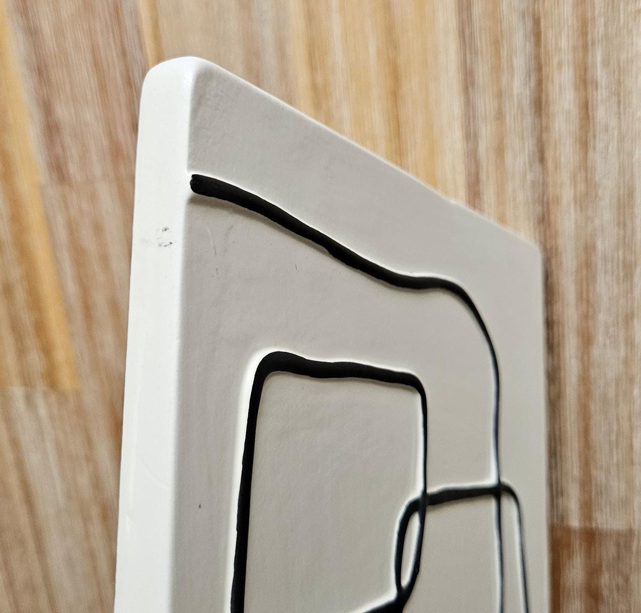 Abstract Ceramic Wall Plaque