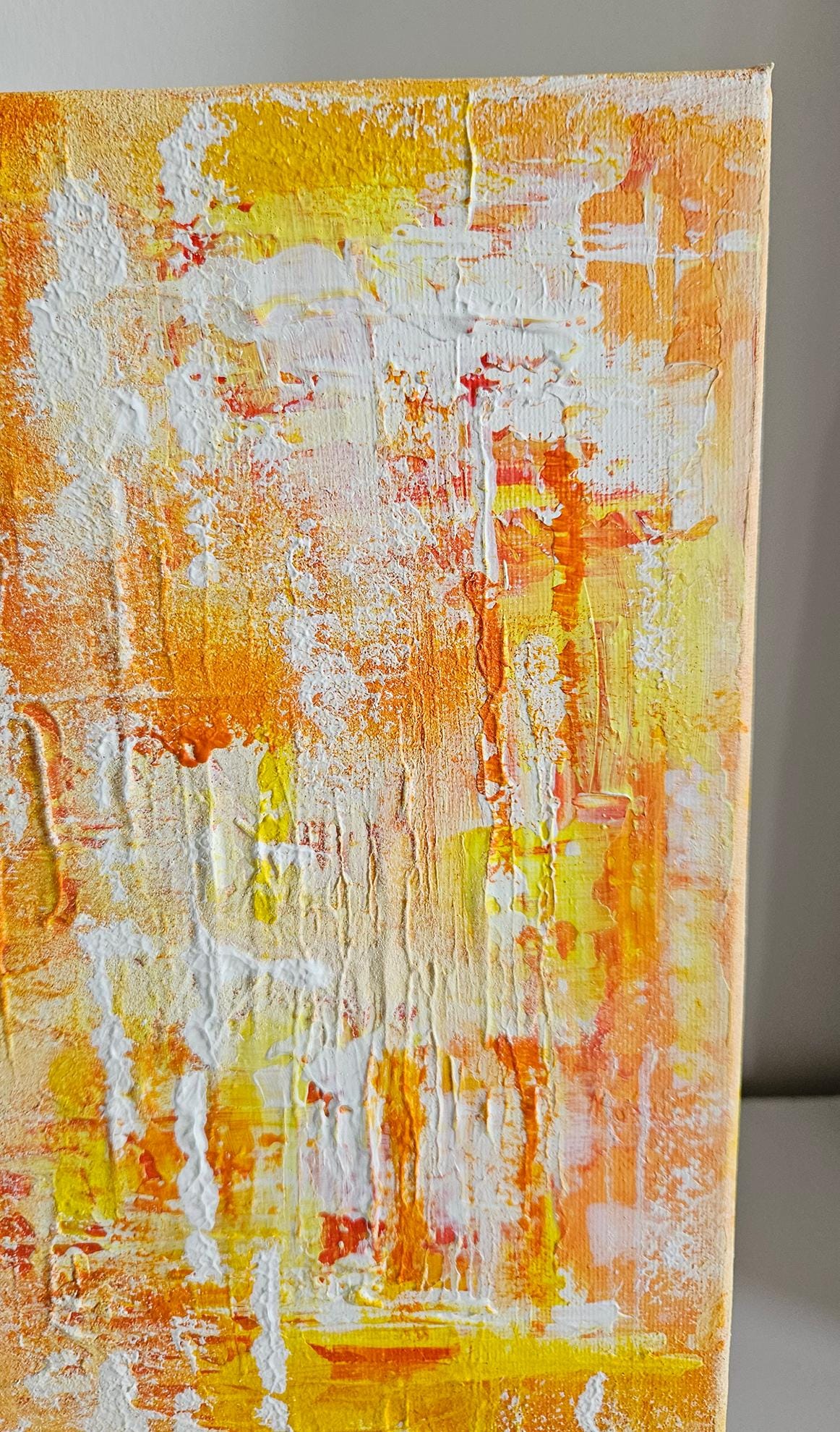 Original Abstract Acrylic Painting 'Sunny Rain'