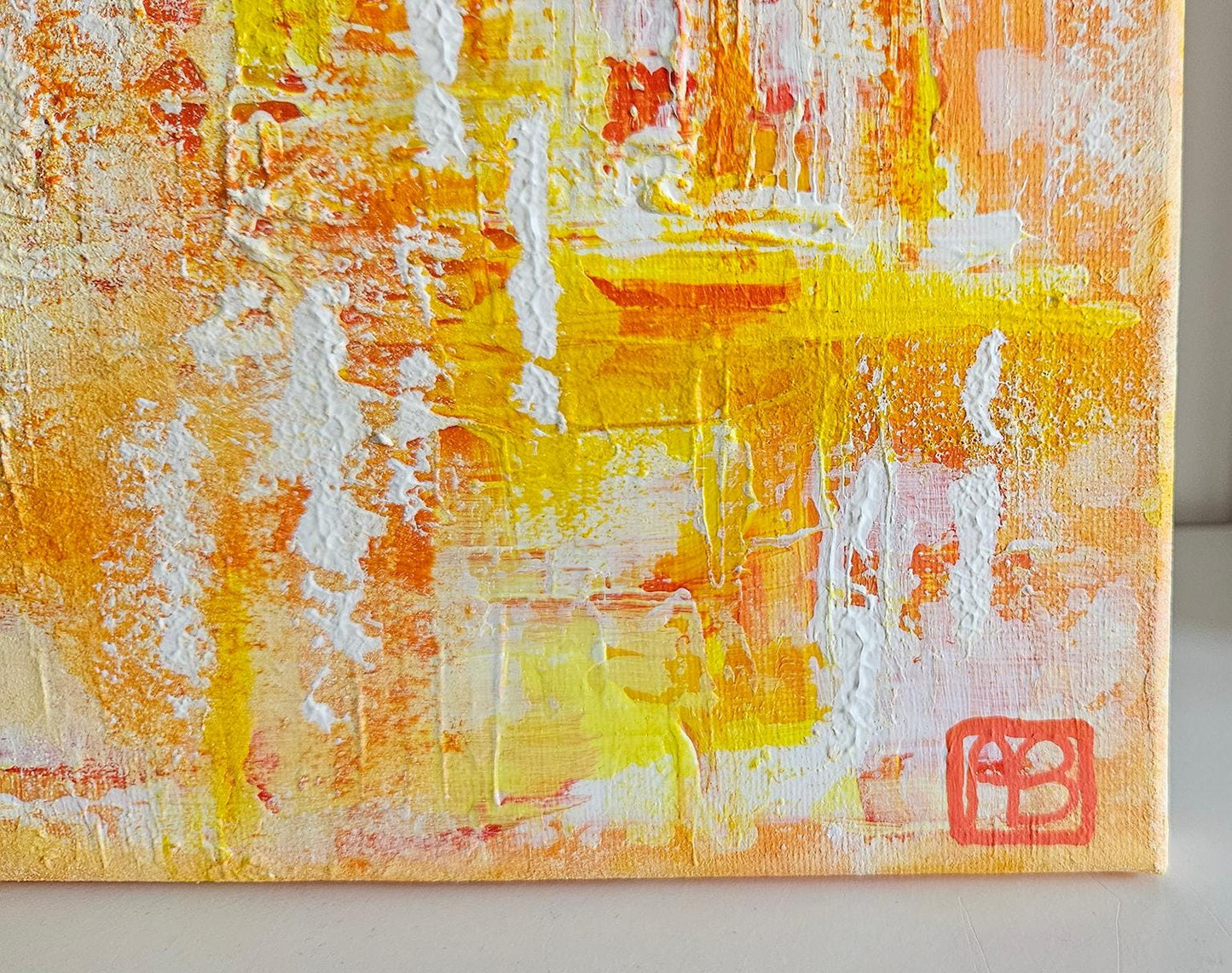 Original Abstract Acrylic Painting 'Sunny Rain'