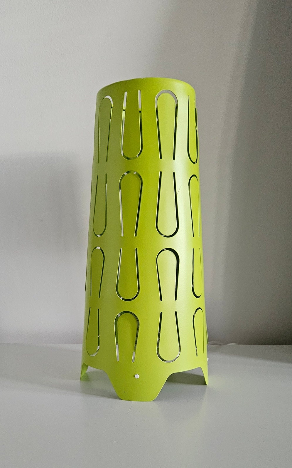Retro Ikea Kajuta Green Metal Table Lamp