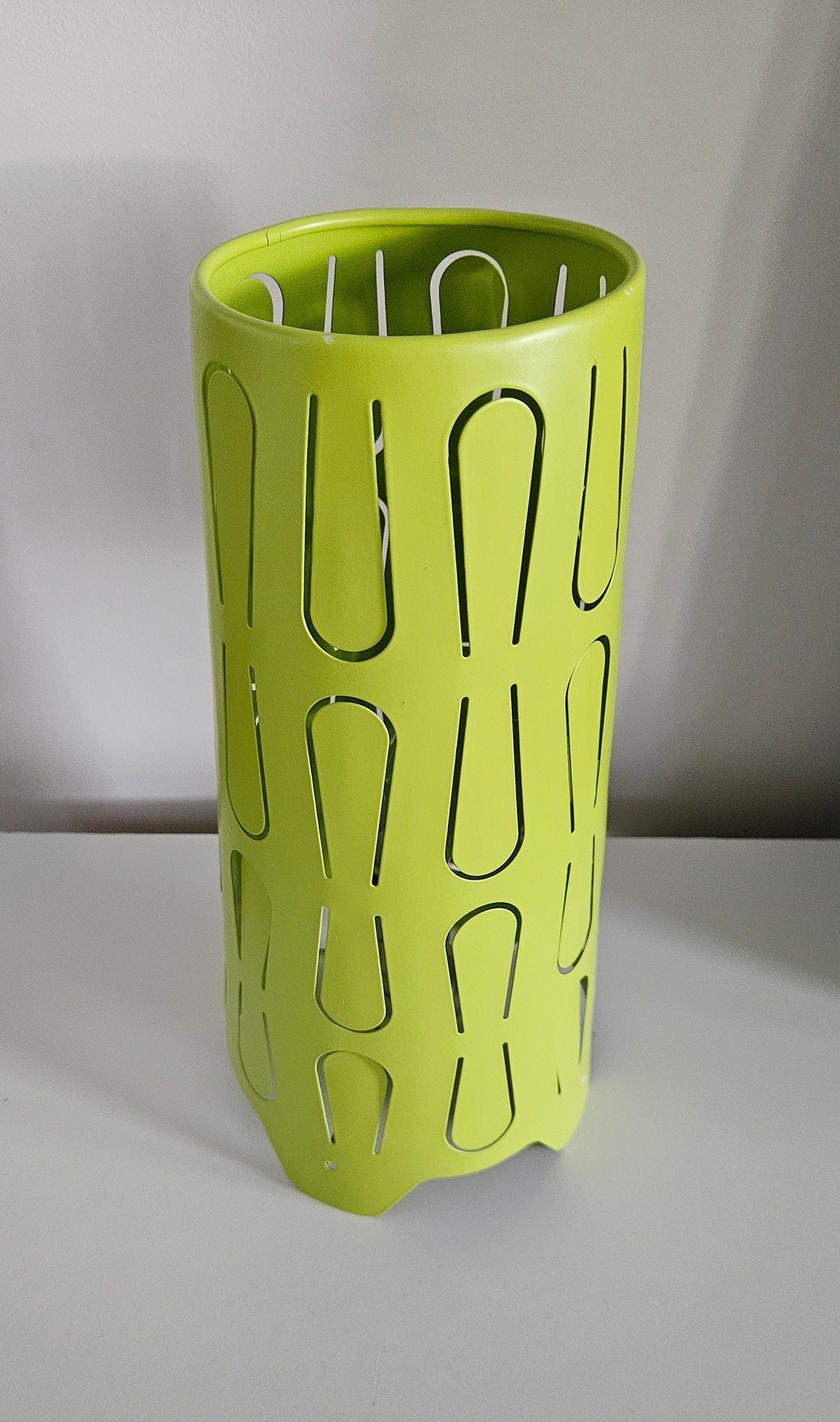 Retro Ikea Kajuta Green Metal Table Lamp