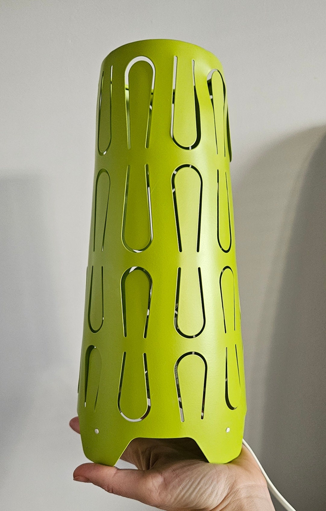 Retro Ikea Kajuta Green Metal Table Lamp