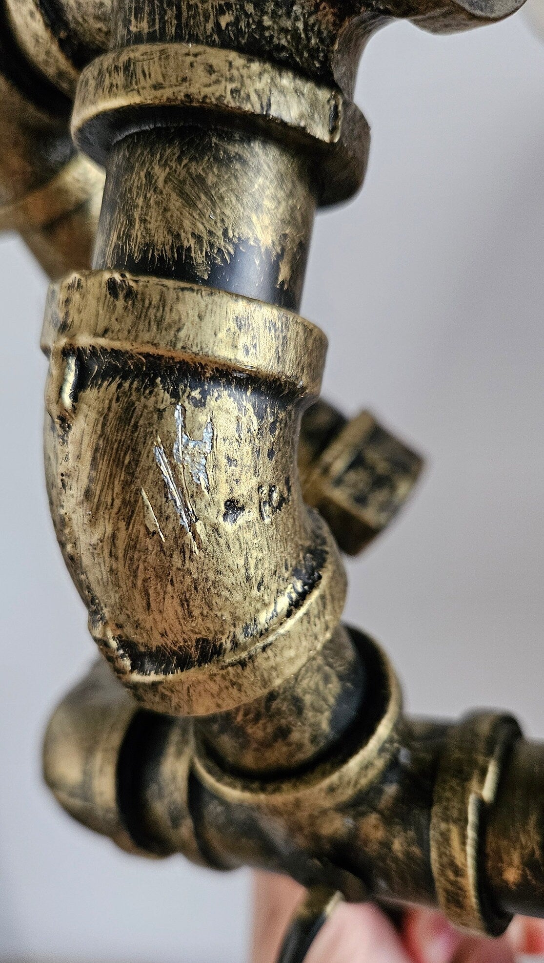 Industrial Style Metal Pipe Man Table Lamp