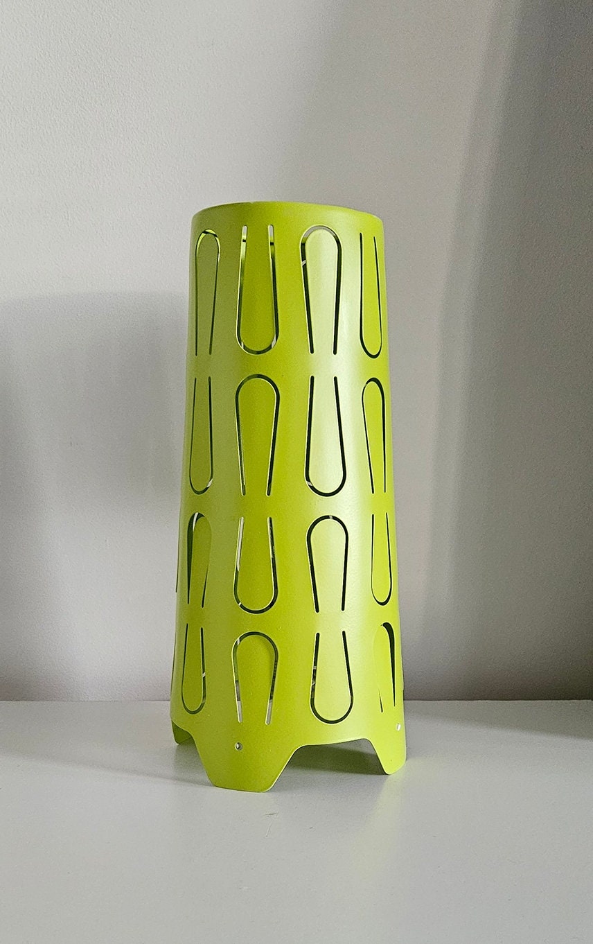 Retro Ikea Kajuta Green Metal Table Lamp