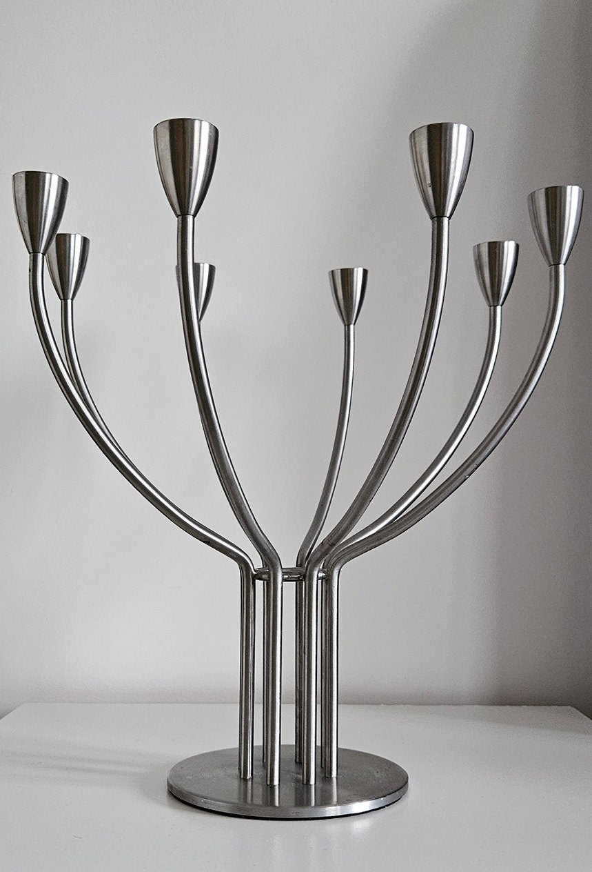 Vintage Ikea Stockholm 8 Arm Candelabra Designed By M. Hagberg & K. Hagberg