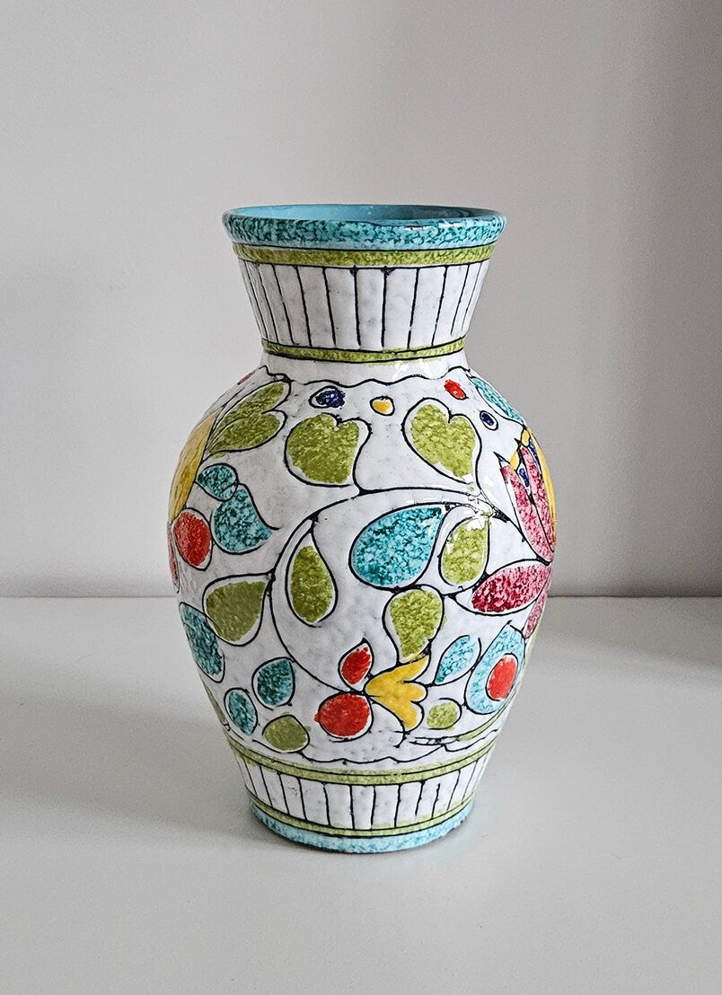 Mid-Century Fratelli Fanciullacci Italian Art Pottery Vase