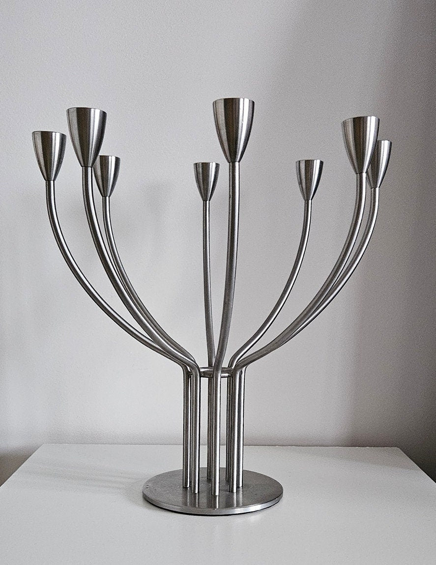 Vintage Ikea Stockholm 8 Arm Candelabra Designed By M. Hagberg & K. Hagberg