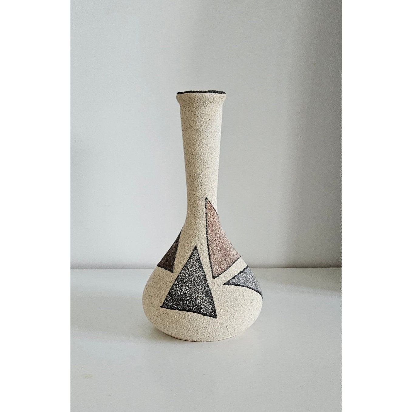 Retro Geometric Sand Texture Vase