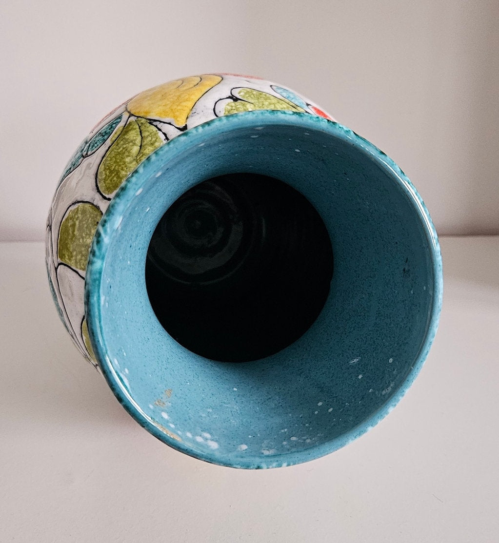 Mid-Century Fratelli Fanciullacci Italian Art Pottery Vase