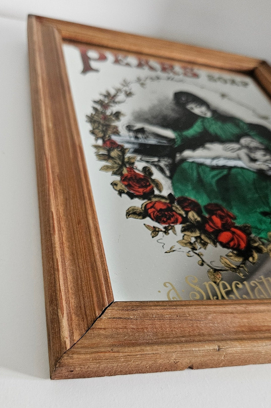 Vintage Pear's Soap Advertising Mirror