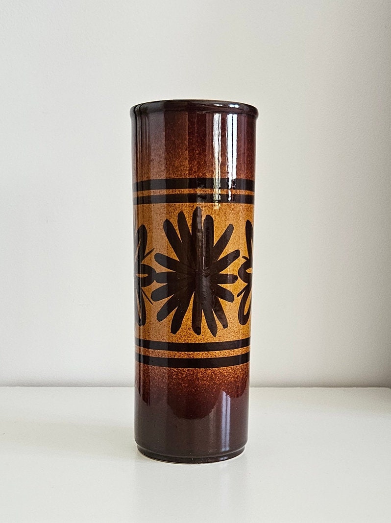 Mid-Century Cinque Ports Pottery The Monastery Rye Cylinder Vase