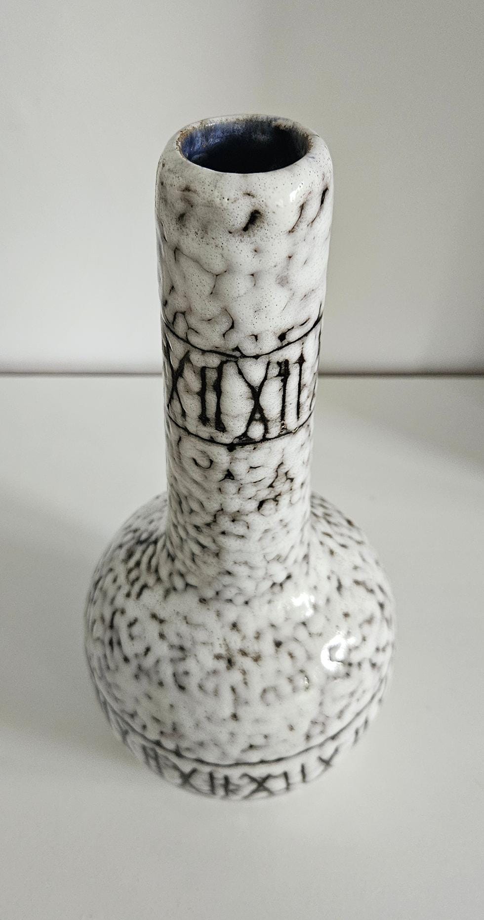 Mid-Century Retro Fat Lava Ceramic Vase