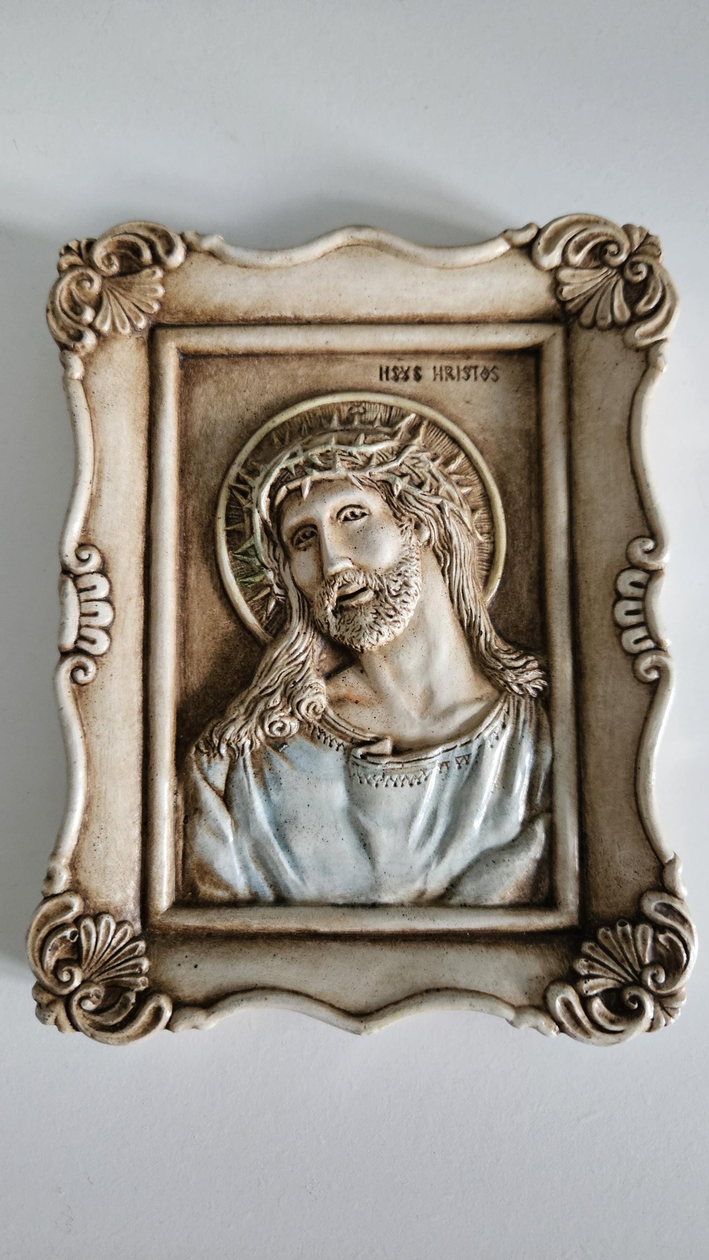 Vintage Jesus Religious Wall Plaque