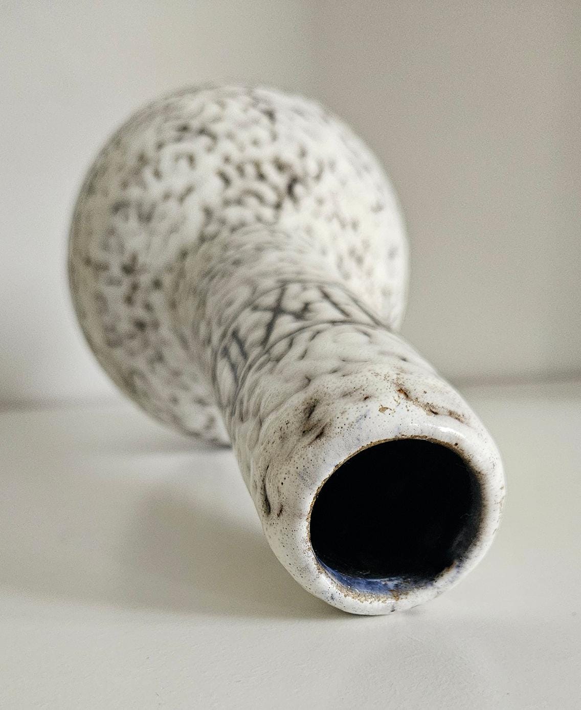 Mid-Century Retro Fat Lava Ceramic Vase