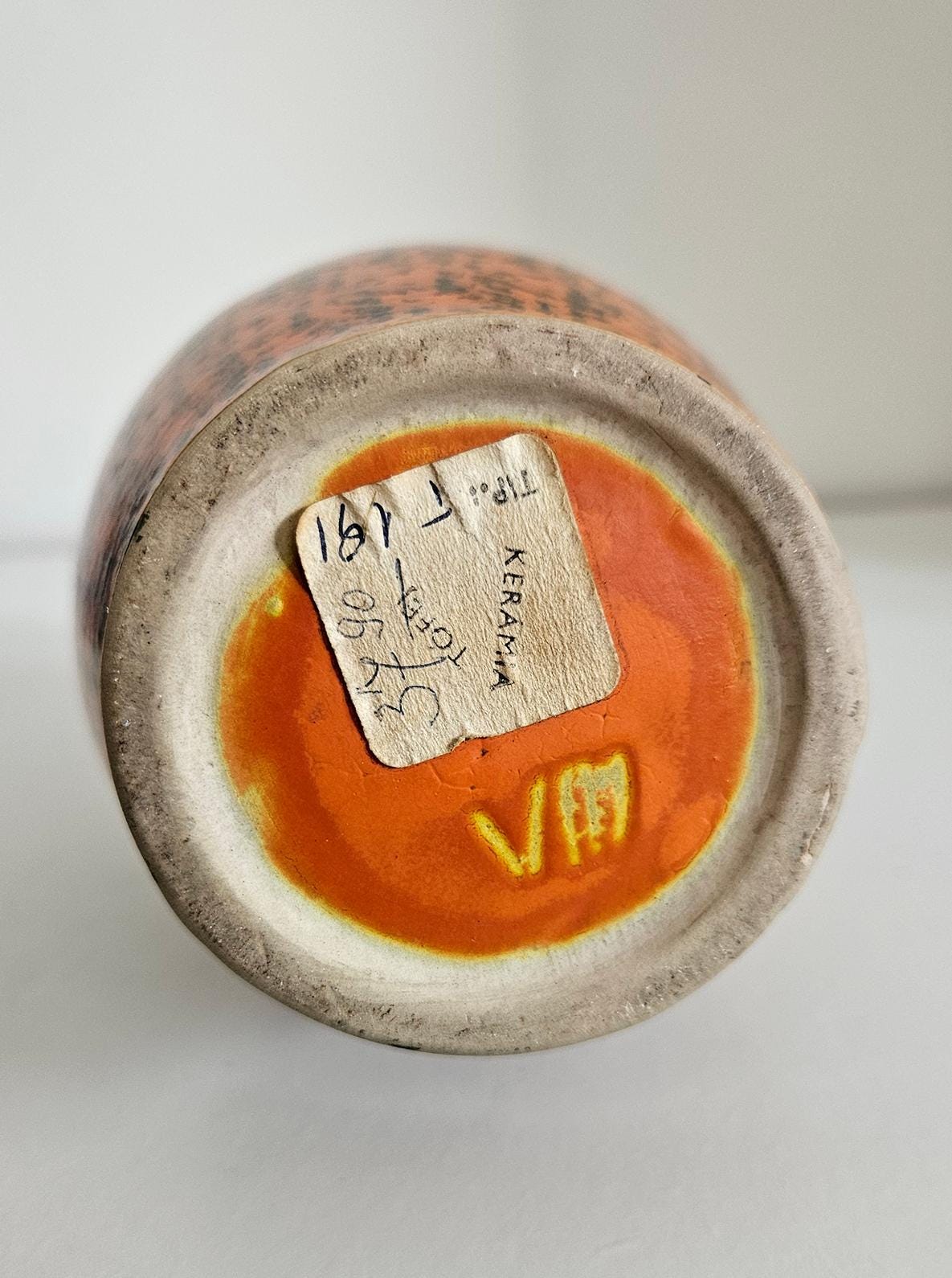Mid-Century Hungarian Tofej Ceramic Vase
