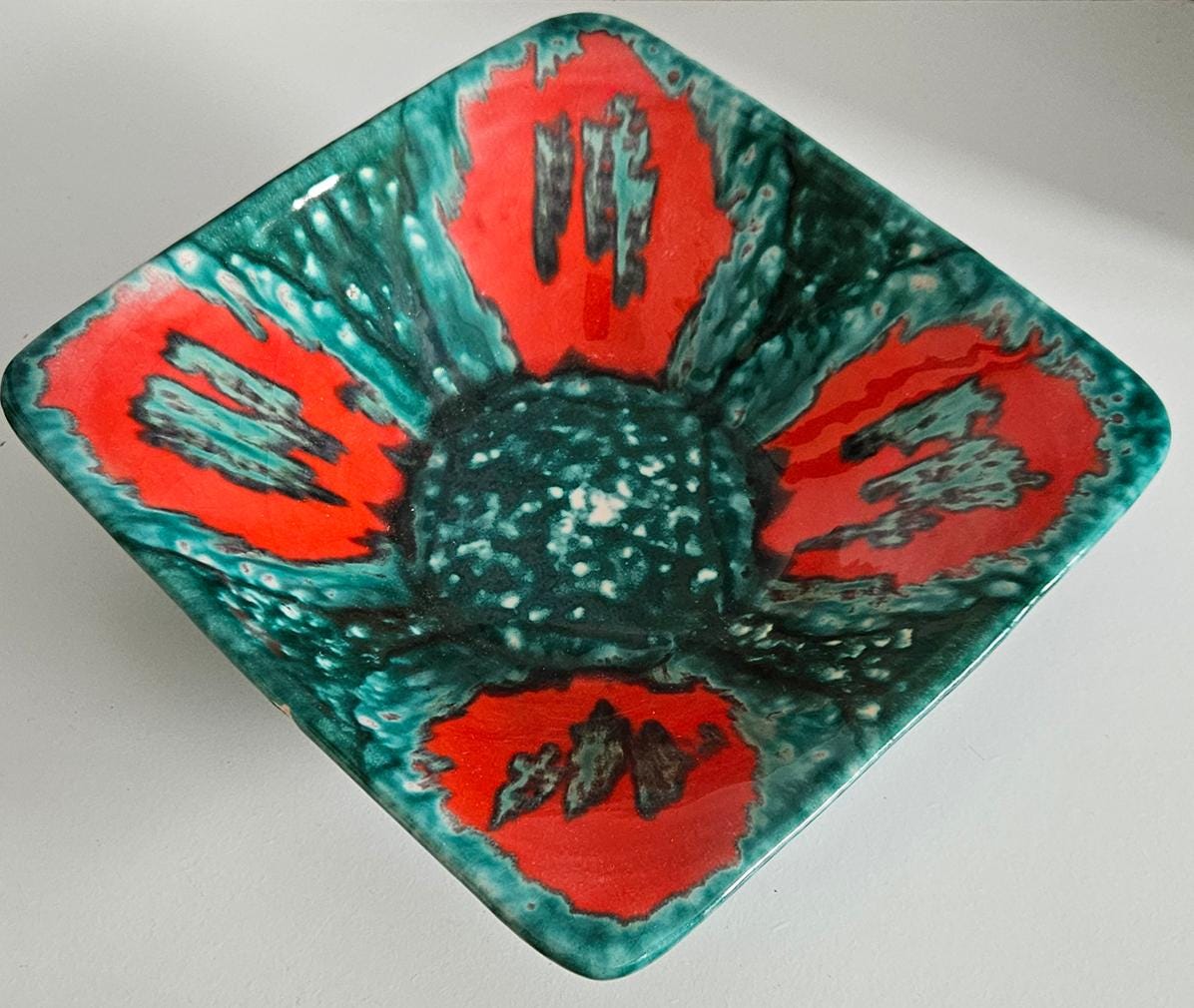 Mid-Century Hungarian Studio Pottery Wall Plate