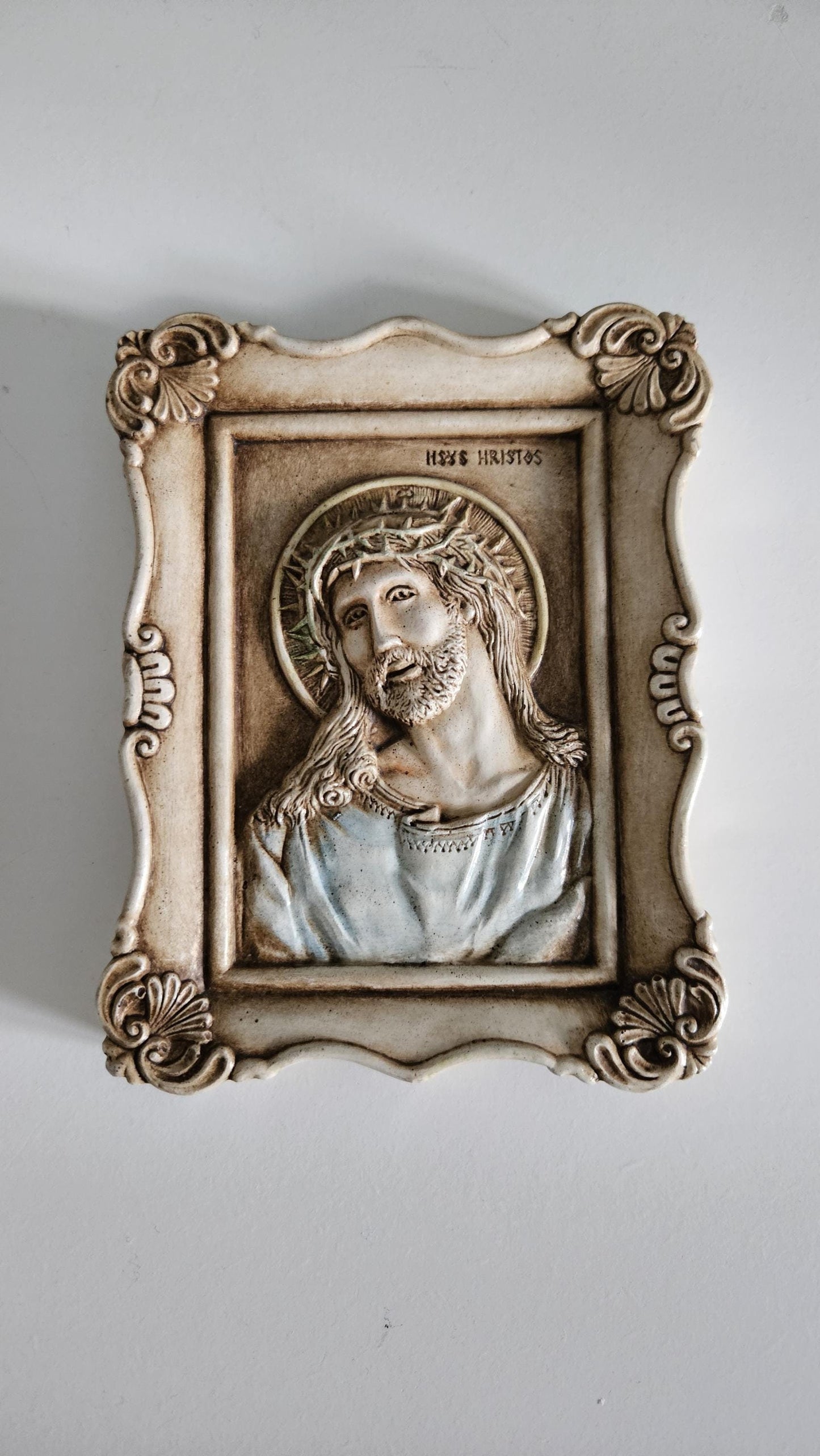 Vintage Jesus Religious Wall Plaque