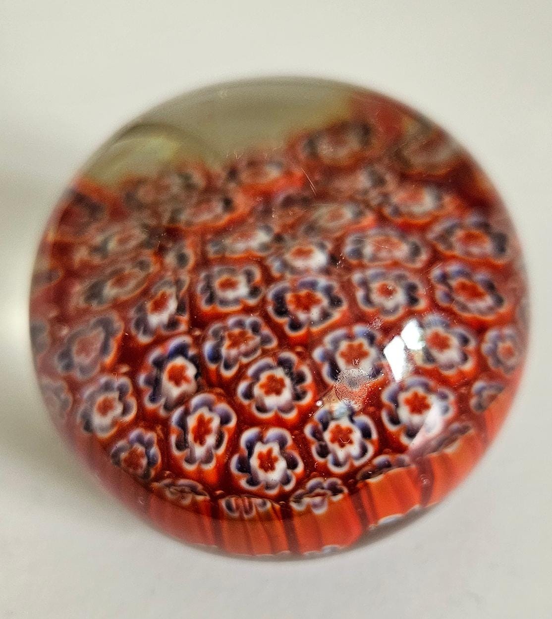 Vintage Millefiori Art Glass Paperweight