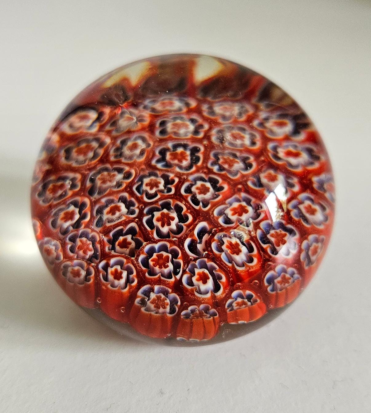 Vintage Millefiori Art Glass Paperweight