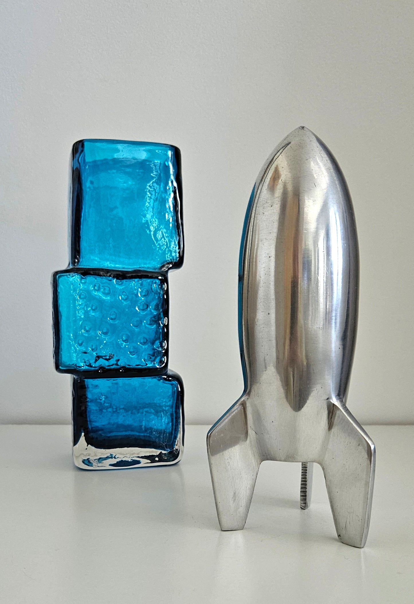 Rare Mid-Century Vintage Space Age Aluminium Rocket, Spaceship