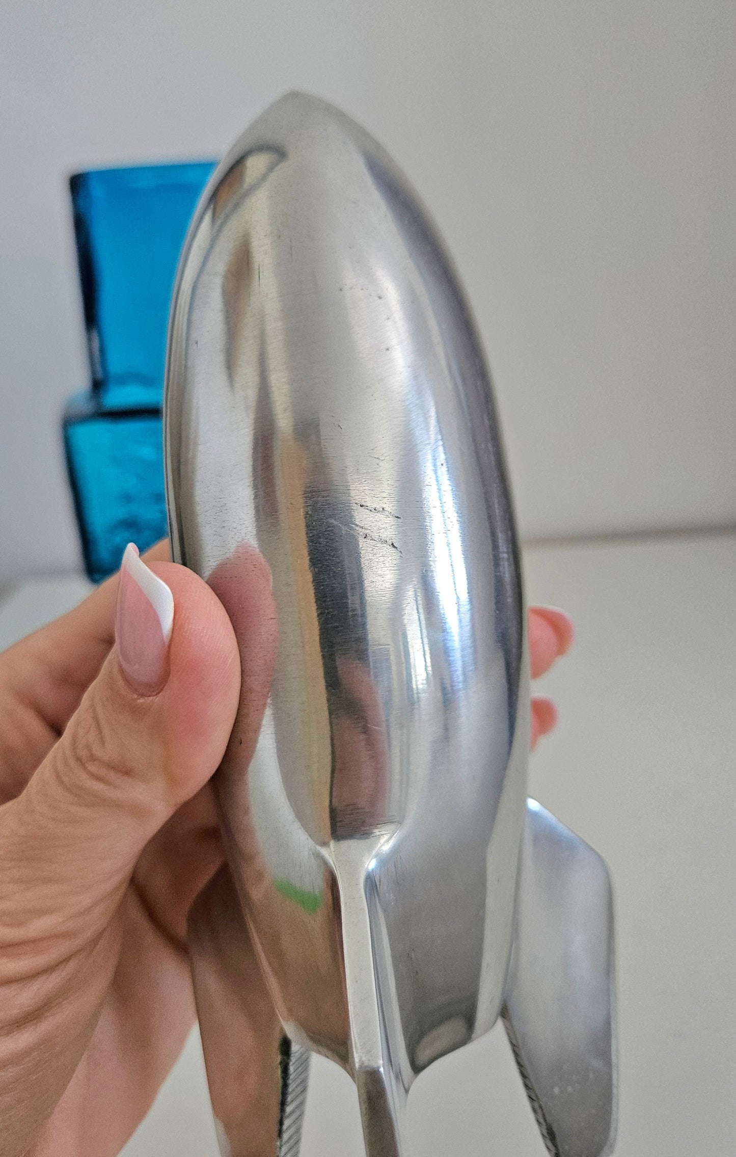 Rare Mid-Century Vintage Space Age Aluminium Rocket, Spaceship