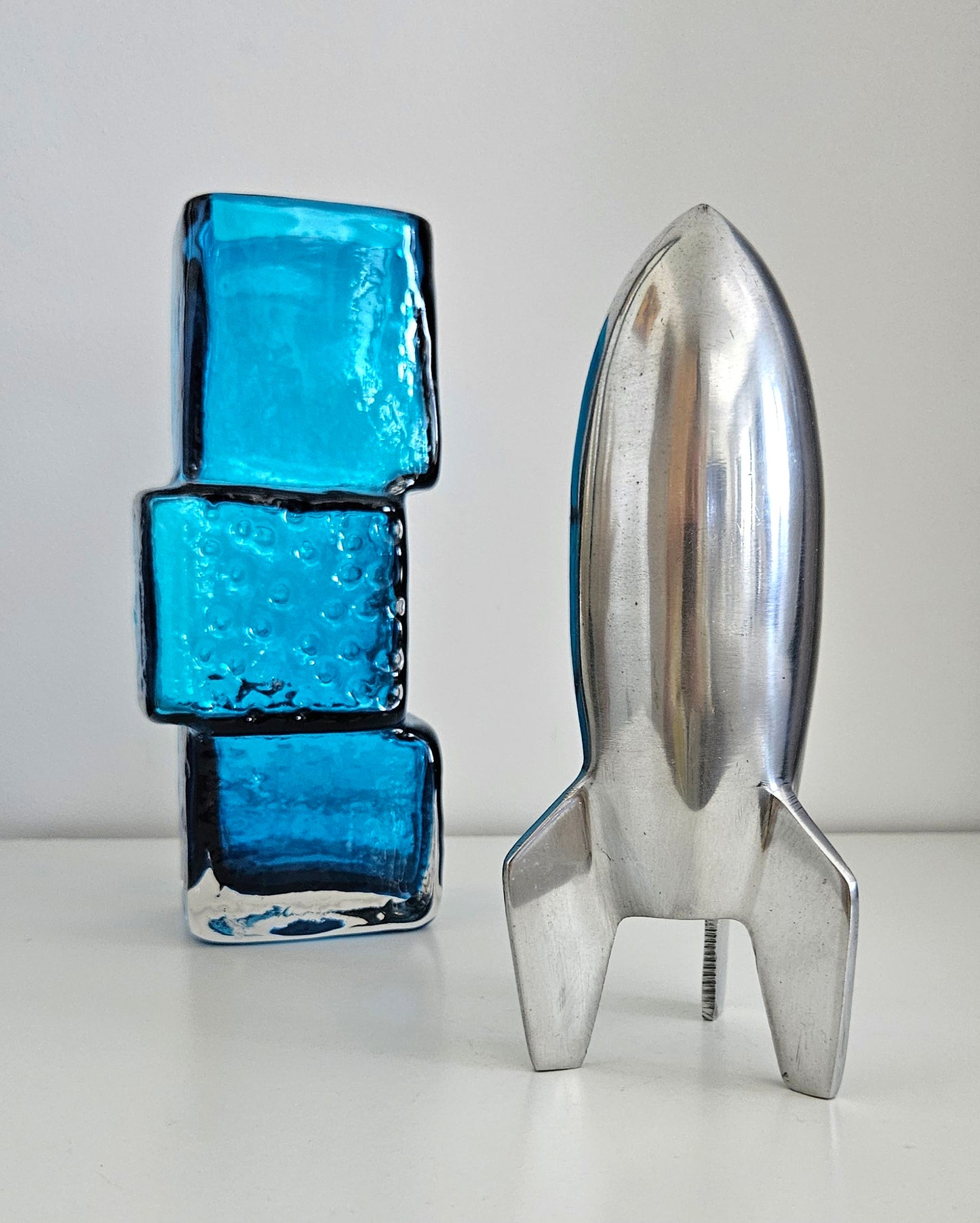 Rare Mid-Century Vintage Space Age Aluminium Rocket, Spaceship