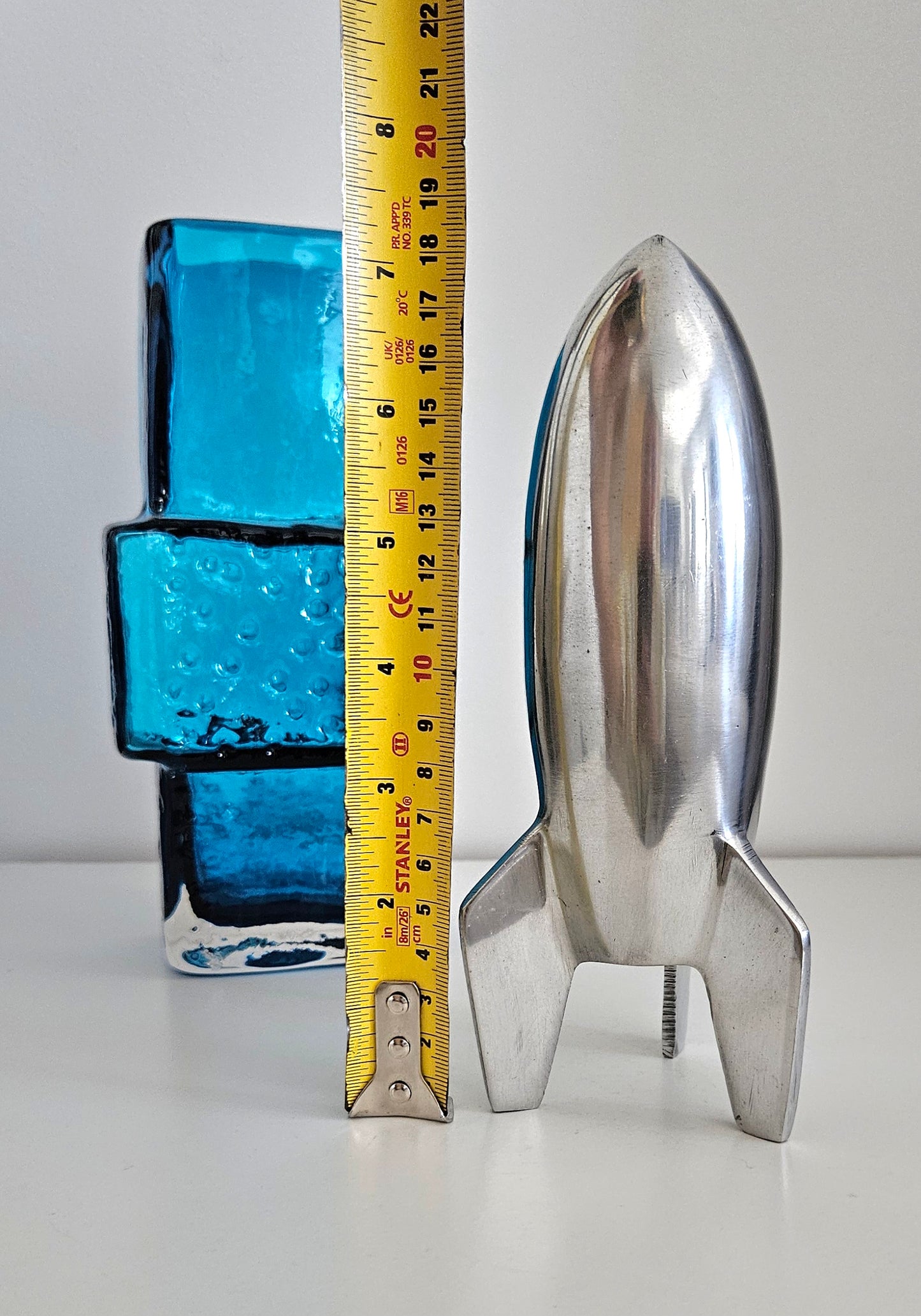 Rare Mid-Century Vintage Space Age Aluminium Rocket, Spaceship