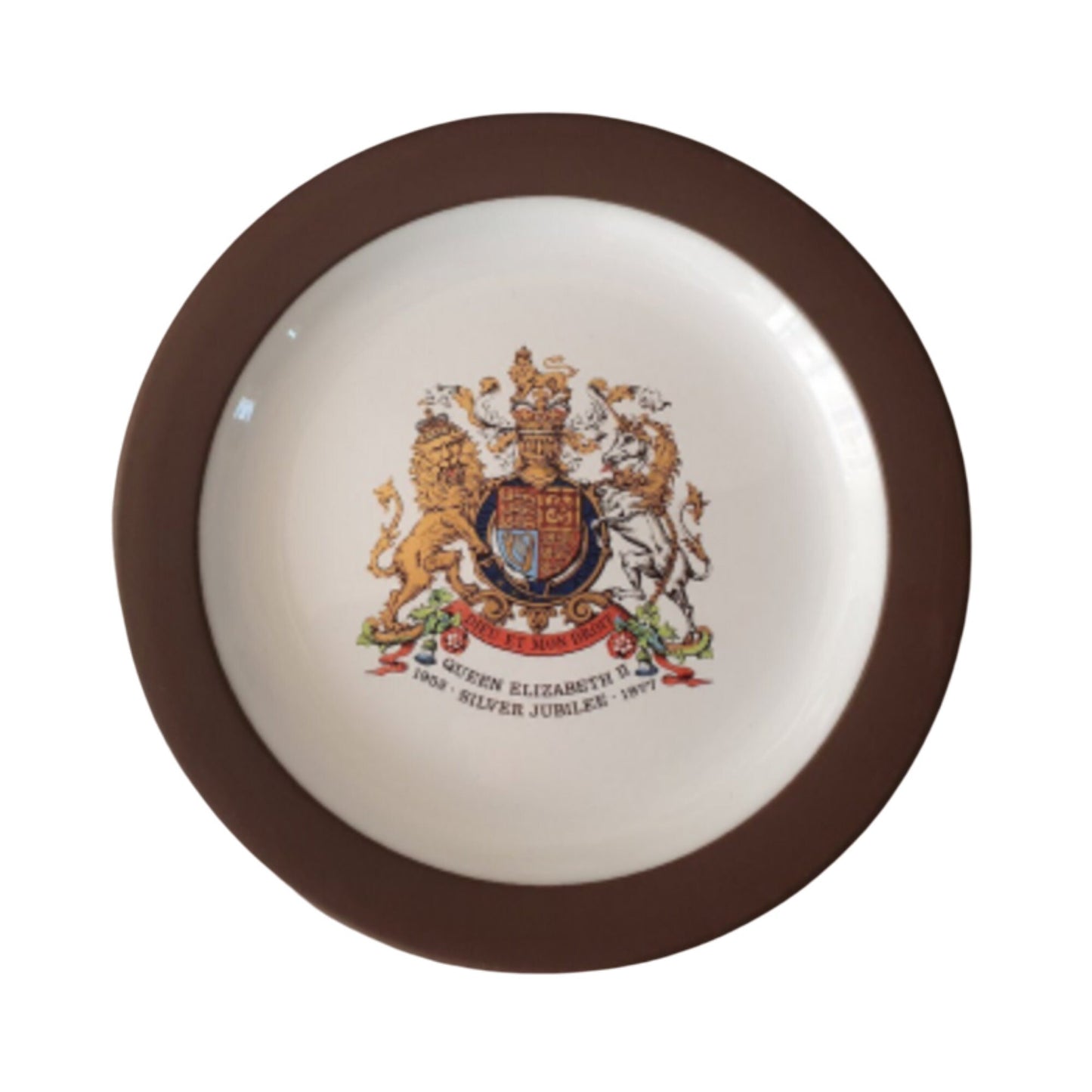 Hornsea Pottery Queen Elizabeth II Silver Jubilee Plate 1977