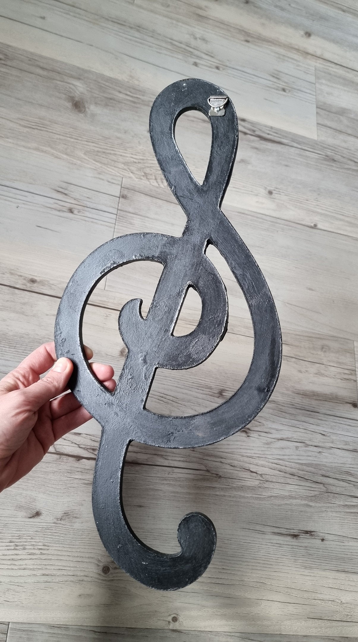 Large Handmade Mosaic Musical Treble Clef Shaped Wall Hanging