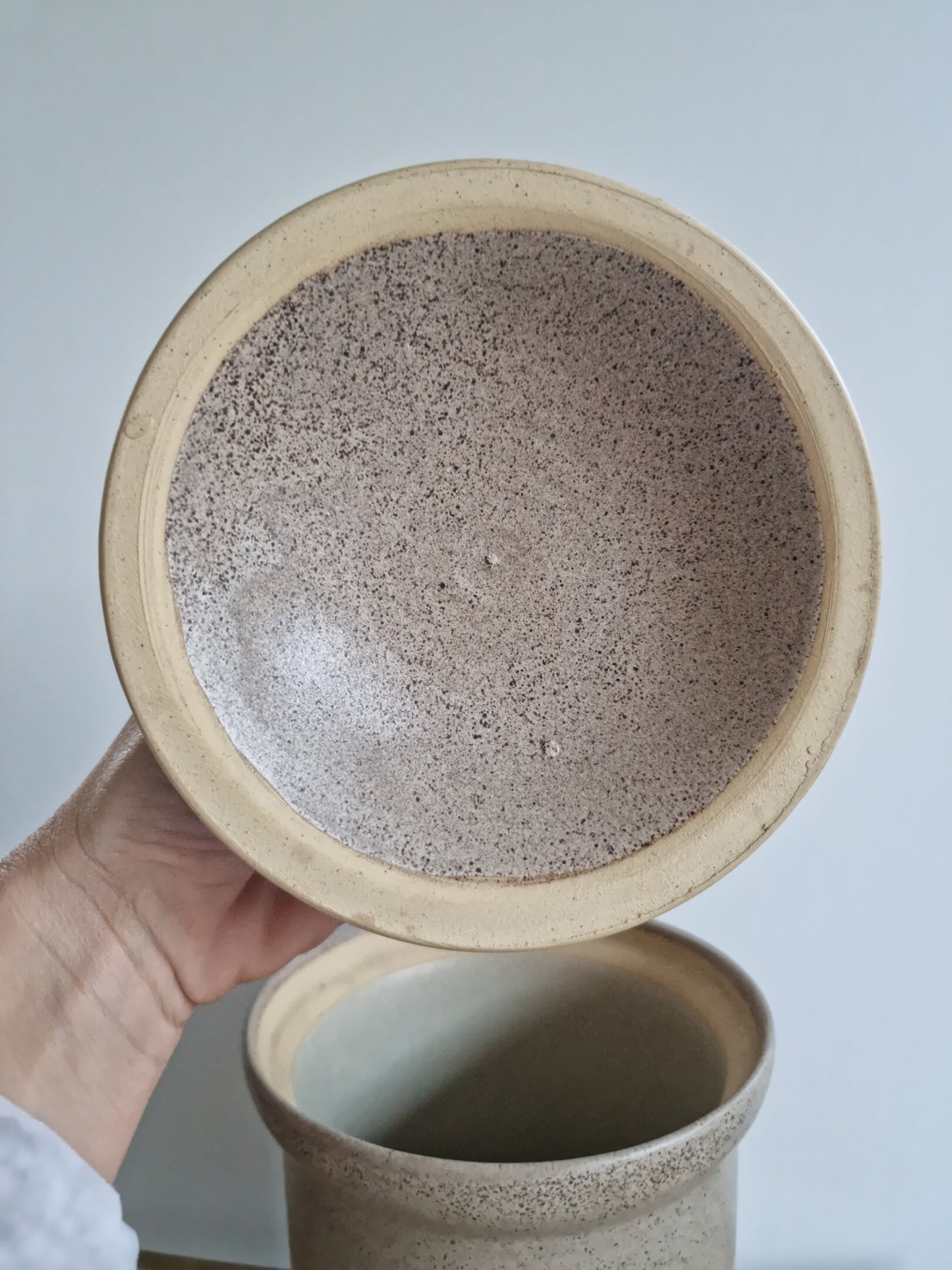Vintage Brailsford Pottery Flour Stoneware Canister/Storage Jar By John Hermansen