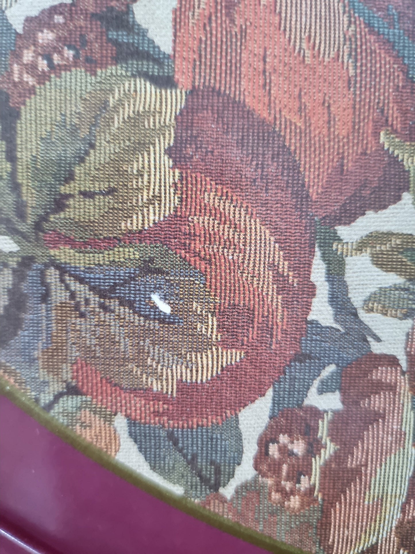 Vintage Tapestry Gobelin Design Serving Tray