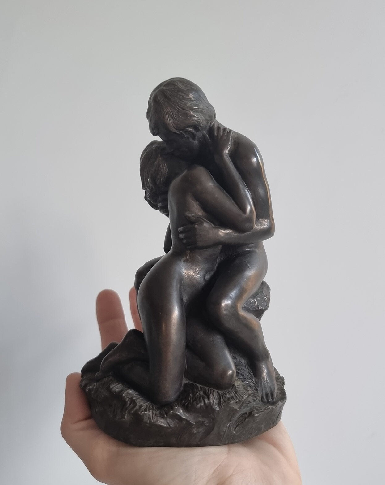 Heredities Adam & Eve Cold Cast Bronze Sculpture Figurine By Roland Chadwick