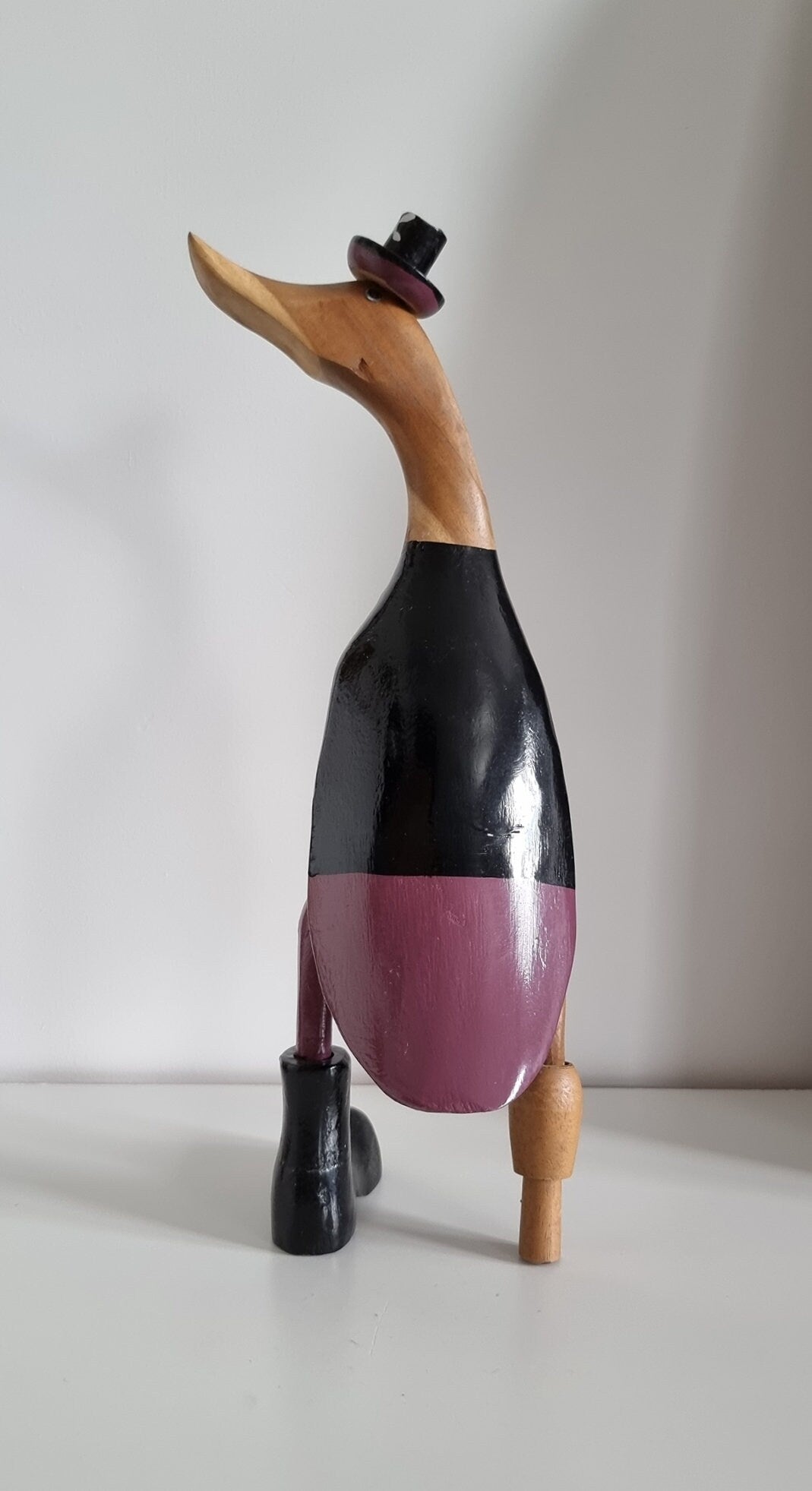 Hand Carved Wooden Pirate Duck